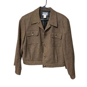 Pendleton Tan Wool Shirt Jacket
